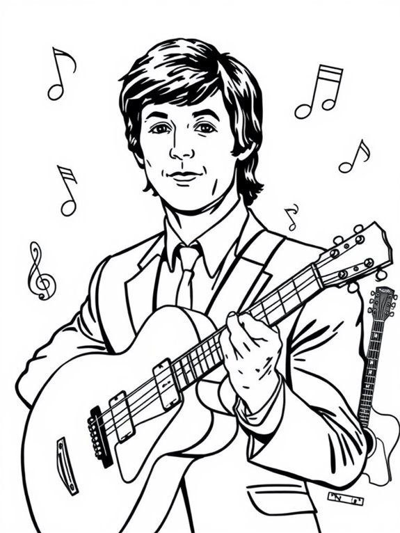 paul mccartney coloring activity