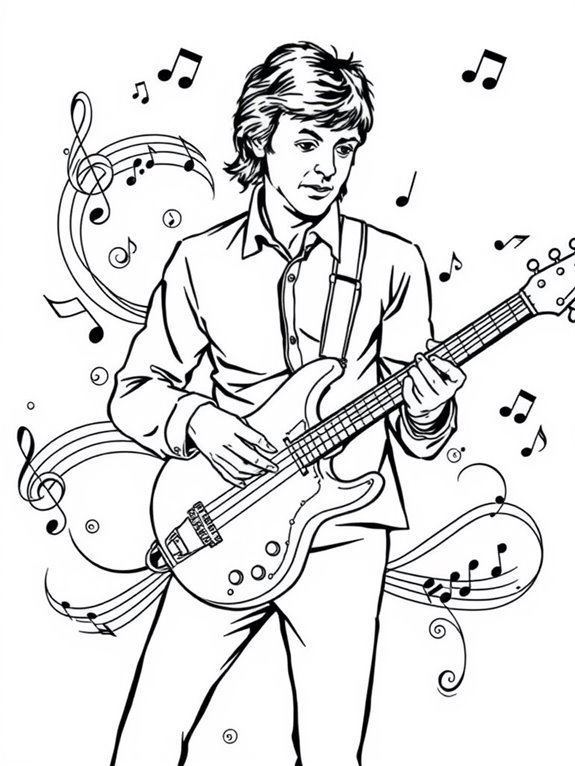 paul mccartney coloring page