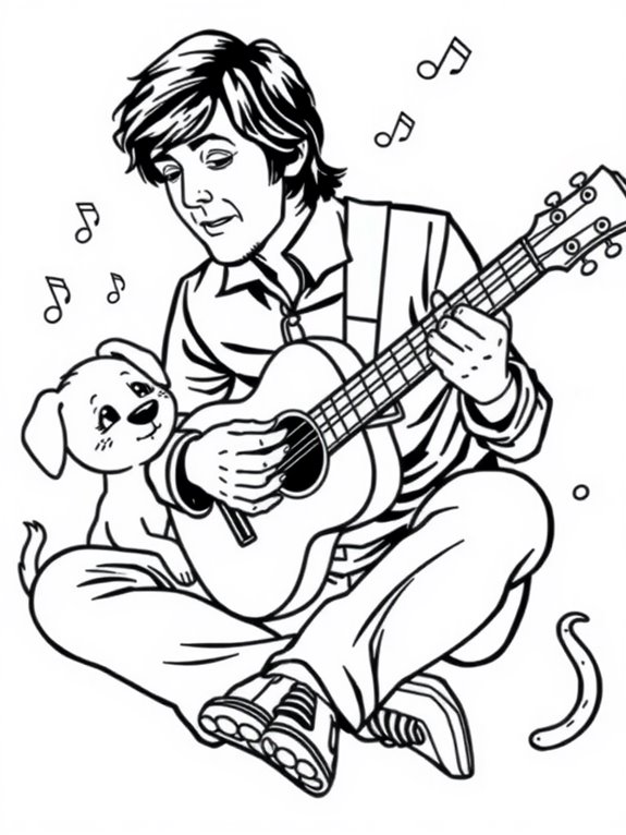 paul mccartney coloring page