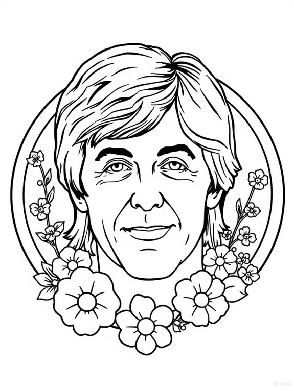 paul mccartney peace coloring