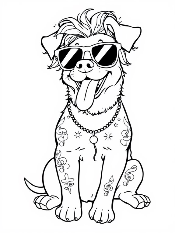 post malone themed coloring page