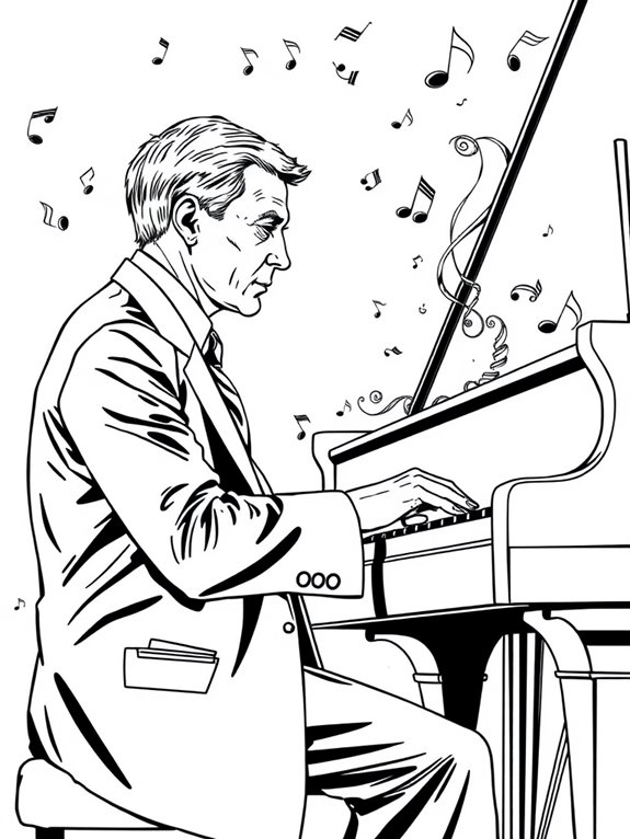 rachmaninoff coloring page activity