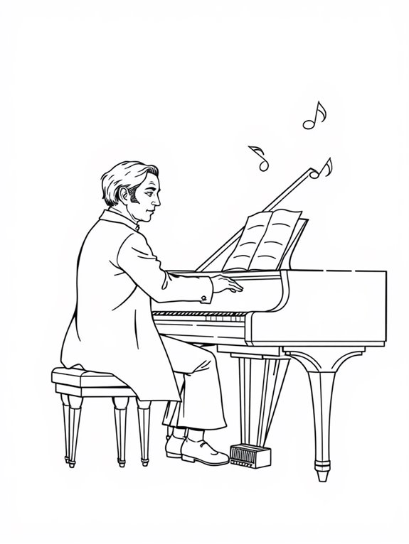 rachmaninoff coloring page design