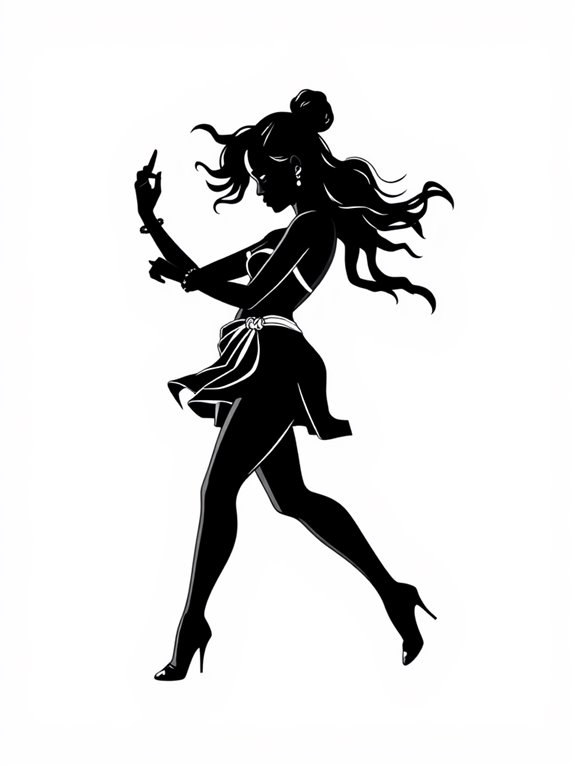 rihanna dancing coloring page