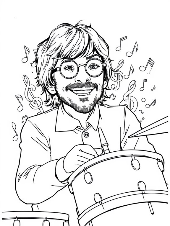 ringo starr coloring activity