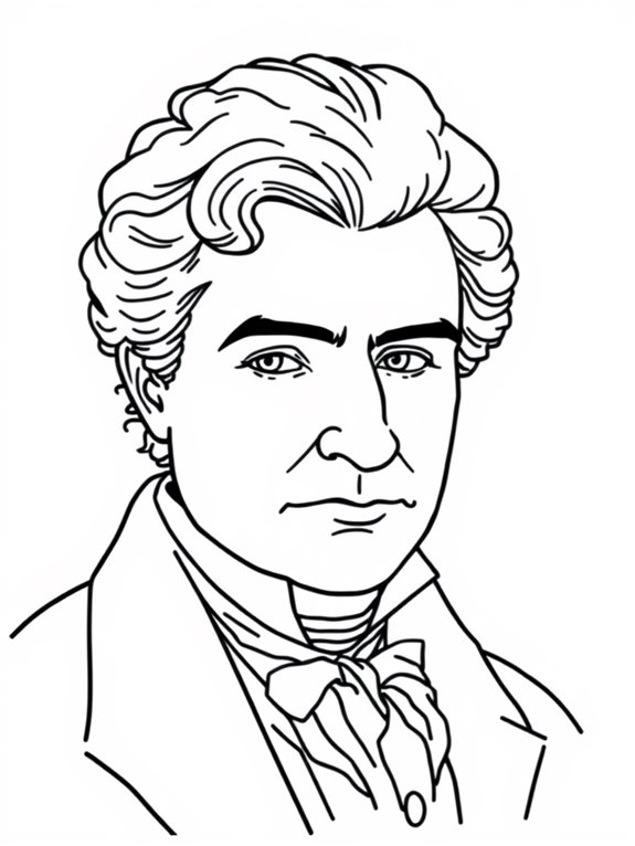 schubert coloring page design