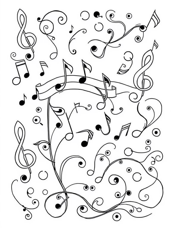 schubert music notes coloring