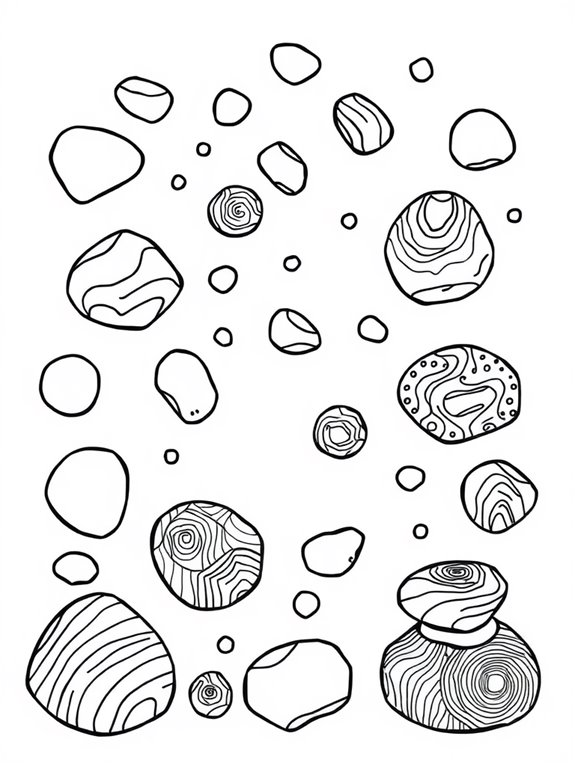 simple rock coloring activity