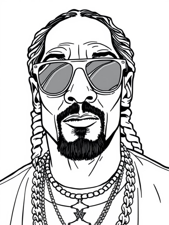 snoop dogg coloring page