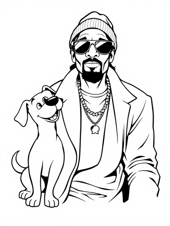 snoop dogg dog coloring page