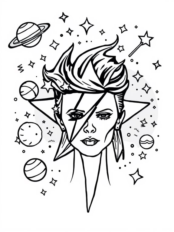 star man coloring activity