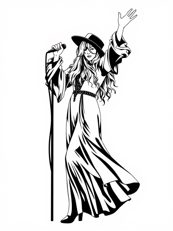 stevie nicks silhouette art