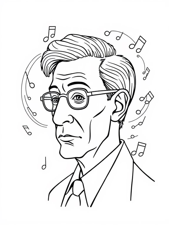 stravinsky coloring page design