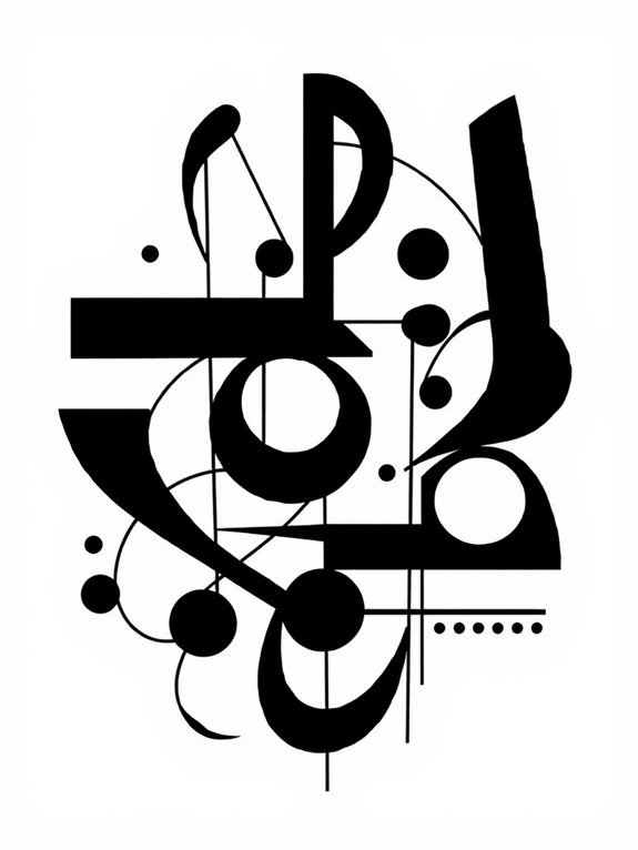 stravinsky inspired abstract coloring page