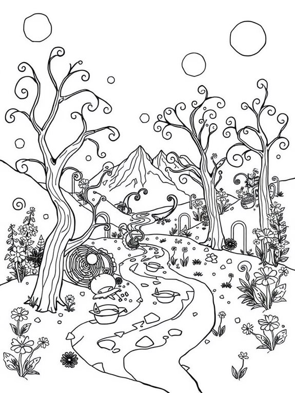 stravinsky inspired artistic coloring page