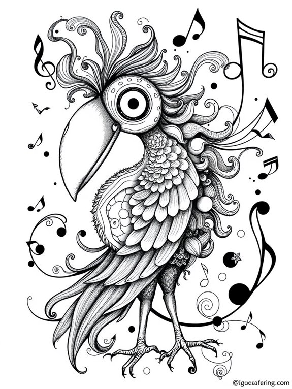 stravinsky s whimsical bird art