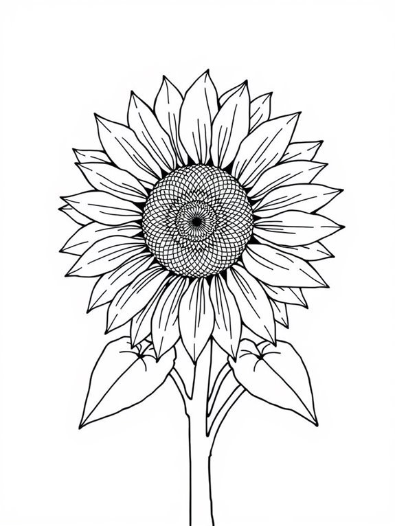 sunflower themed artistic activity