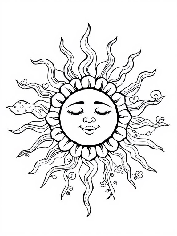 sunny soul coloring activity