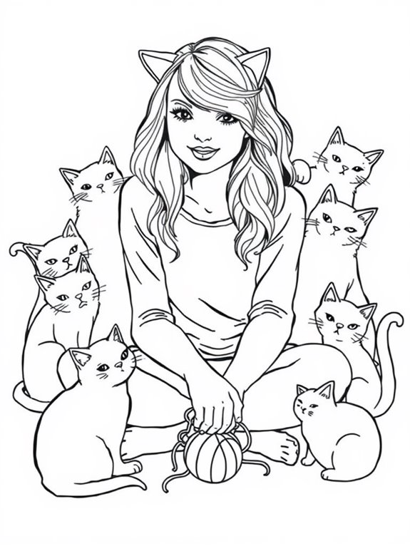 taylor swift with cats