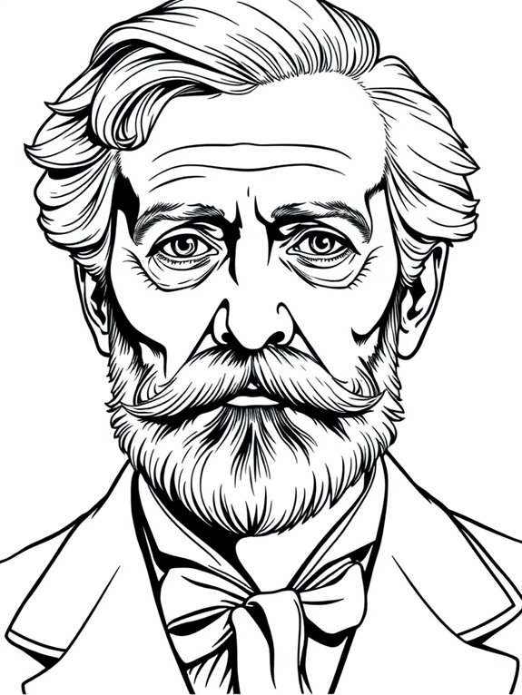 tchaikovsky coloring page design