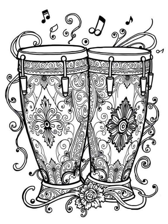 timpani drum coloring activity