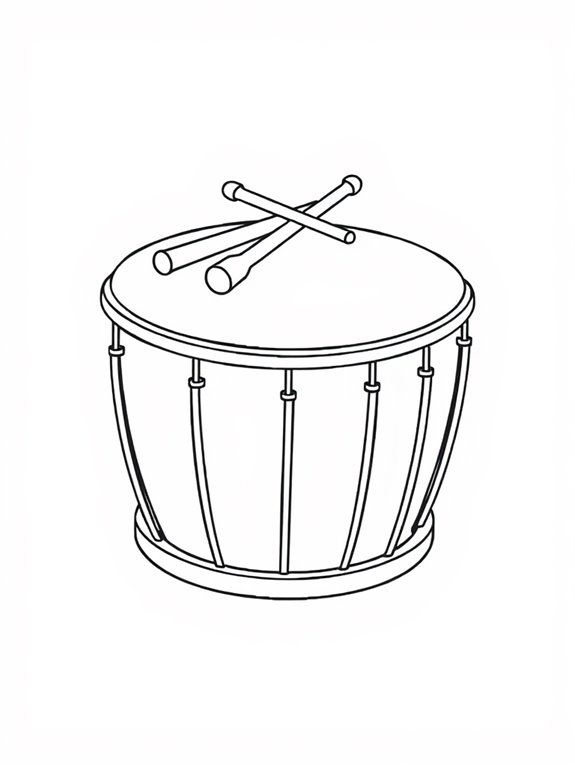 timpani drum coloring activity