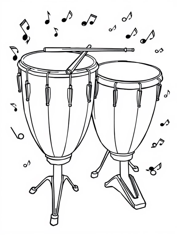 timpani drum set illustration