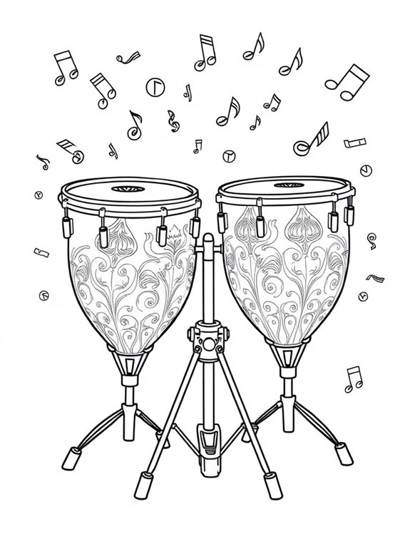 timpani musical instrument illustration