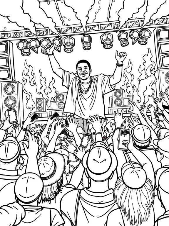 travis scott festival coloring page