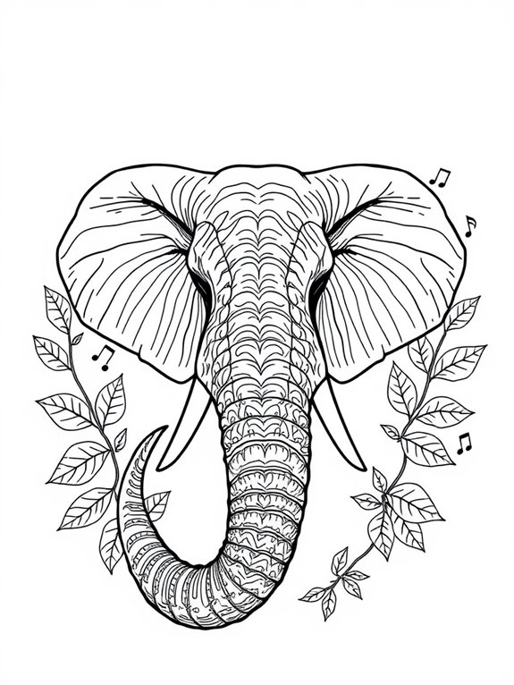 tusk themed coloring activity