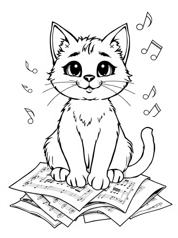 verdi cat music coloring