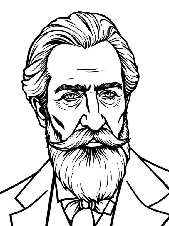 verdi coloring page activity