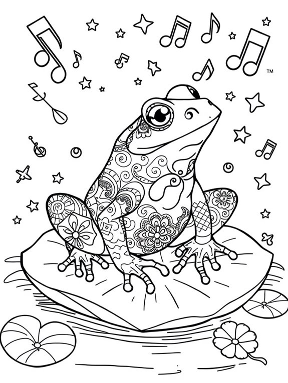 vibrant frog coloring fun