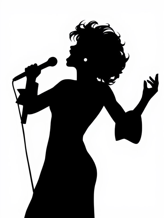 whitney houston coloring page