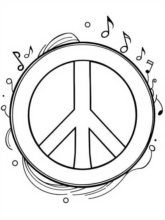 who peace symbol coloring