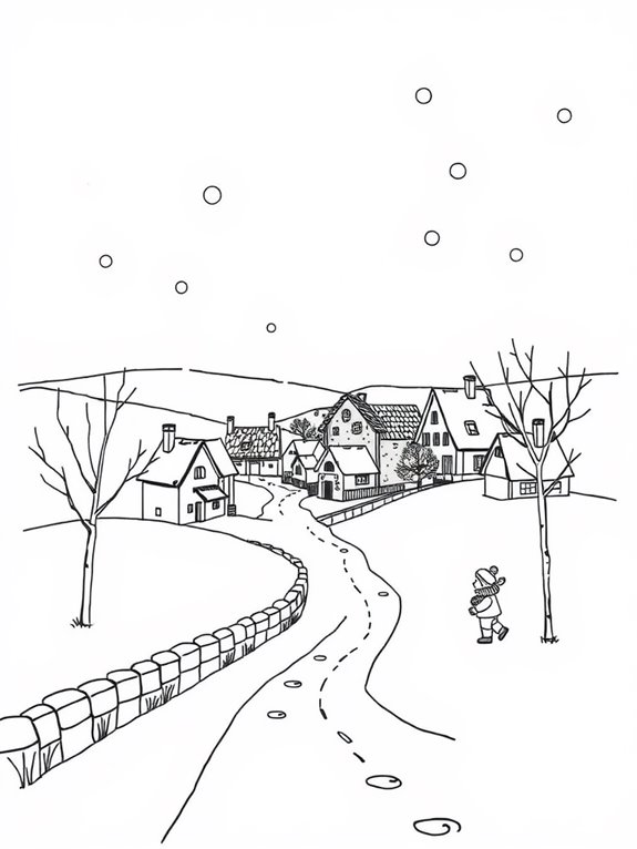 winter tchaikovsky coloring page